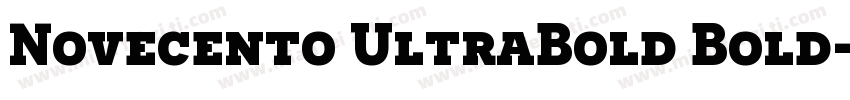 Novecento UltraBold Bold字体转换